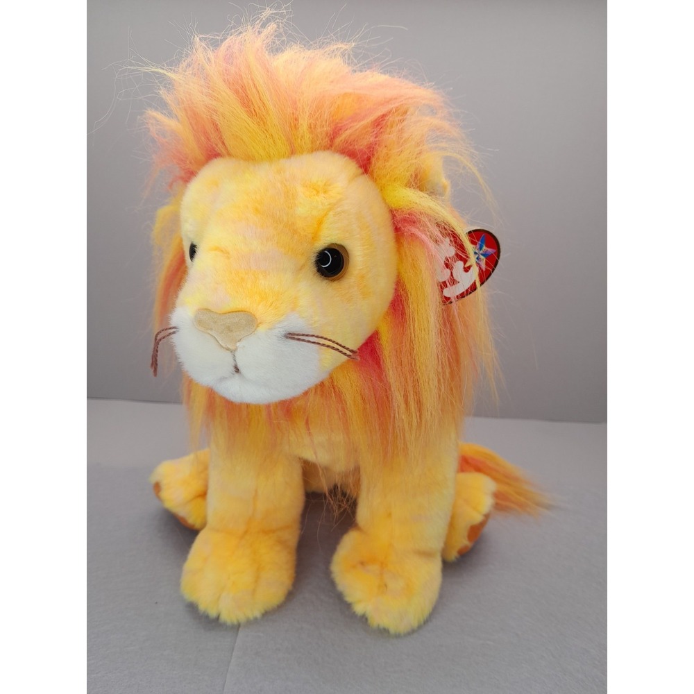 Ty Beanie Buddy Bushy Lion 12" Plush MWMTs Stuffed Animal Toy Vintage